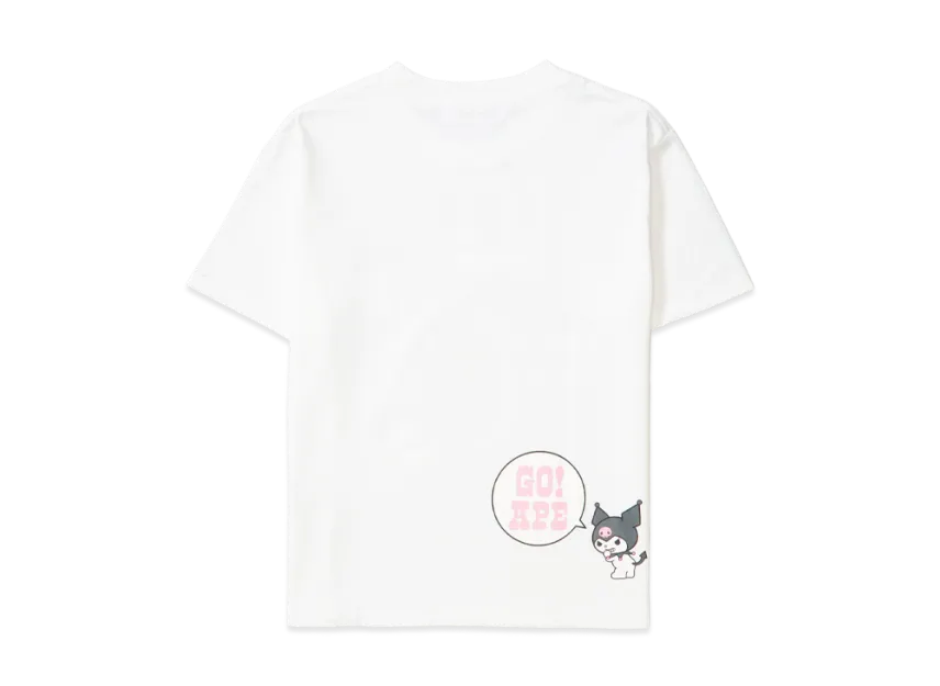 A BATHING APE x Kuromi Ladies College Mini Tee White | eBay
