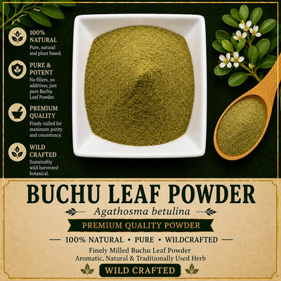 Buchu Leaf Powder Agathosma betulina Wild Crafted Herbal Powder | USA | Fresh