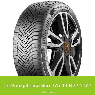 4x Continental AllSeasonContact 2 EVc XL 275/40 R22 107Y Allwetterreifen | 68065