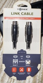 Sega 32X console w spacer, new power supply and link cables for Genesis 1, 2 & 3