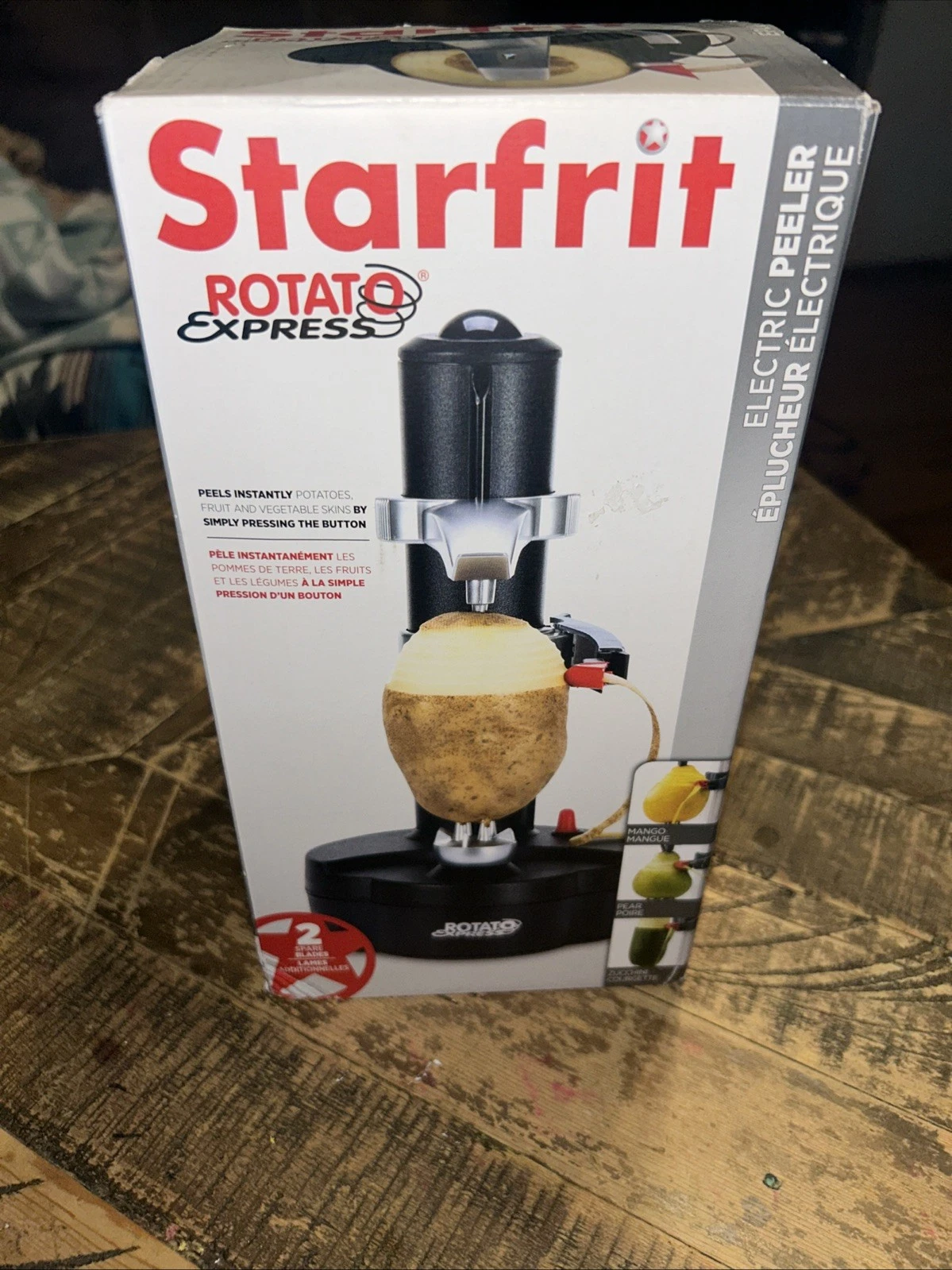 Rotato Express Electric Peeler 2 Spare Blades - Safe & Easy to Use New Open Box