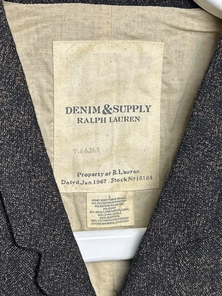 Ralph Lauren Denim & Supply Chaleco a Cuadros Traje Chaleco Talla L Foto 4 de 4