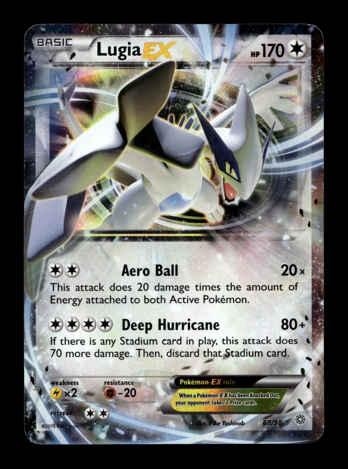Lugia EX XY - Ancient Origins #68 (2015) Ultra Rare Holo HP Pokemon