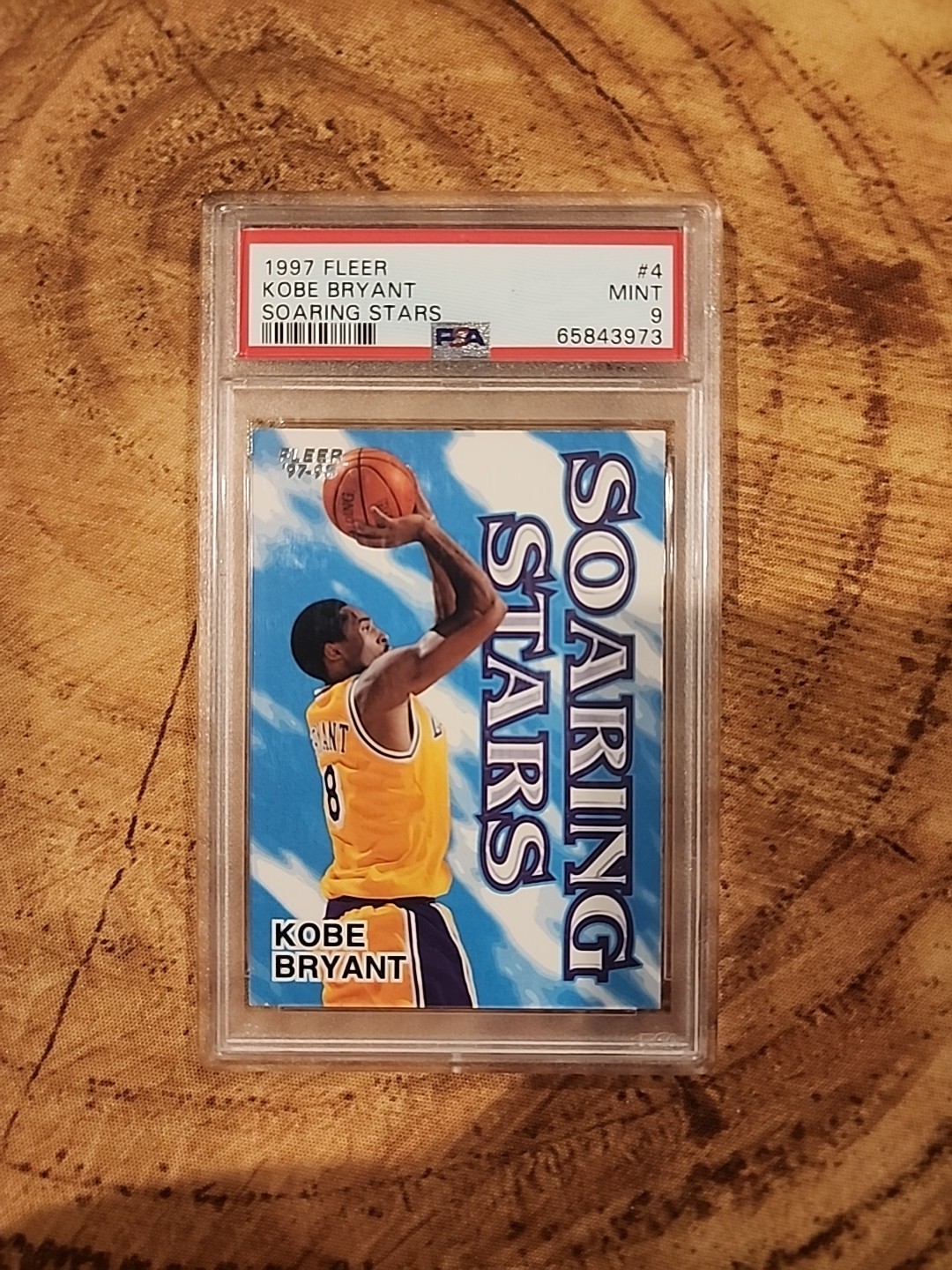 PSA 9 1997 FLEER SOARING STARS KOBE BRYANT