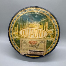 DuPont Tin Company Positive Safety FILM CANISTER 16mm E.i. Delaware 7x1.5  