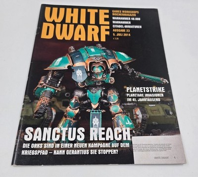 White Dwarf Issue 23 July 2014 Sanctus Reach Planetstrike Orks Knight German