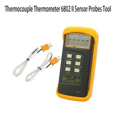 Digital Thermocouple Thermometer Double-Channel w Two K-type Temperature Meter