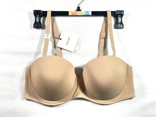 NWT Calvin Klein Women's 38C Perfectly Fit Strapless Push Up Bra QF5677 Bare