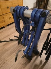 Saris Bones 3-Bike Rack Trunk Mount Folding Carrier Blue with Straps