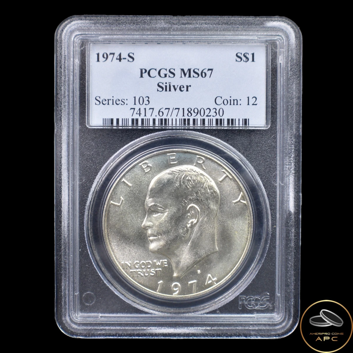 MS 67 Graded 1974 Eisenhower Dollars (1971-1978) for sale | eBay