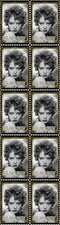 Clara Bow Legends of Cinema Actress Vignette Mint Stamp Strip of 10 #4