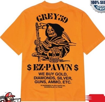 Suicideboys G59 Mandeville Pawn T-Shirt Orange 2XL Grey 59 $uicideboy$ Shirt XXL