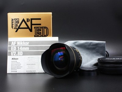 [Almost Unused in box] Nikon AF NIKKOR 14mm f2.8 D ED Wide Angle Lens From JAPAN