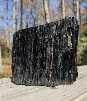 2lb 10oz (1.2kg) Self Standing Black Tourmaline From Brazil.   FREE SHIPPING
