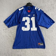 Nike Men's Medium Giants Jason Sehorn #31 Blue NFL Football Jersey P0023