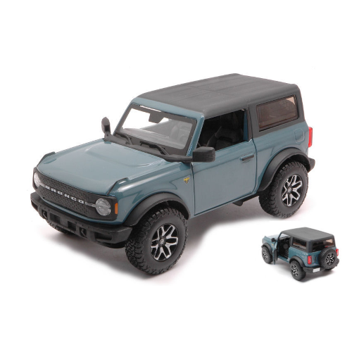 Ford Bronco Badlands 2021 Light Blue 1:24 Maisto Auto Stradali -D- Neues Modell-image