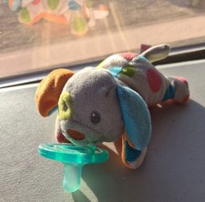 Mary Meyer Baby Wubbanub Puppy Dog Pacifier Multi Polka Dot