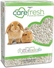 99% Dust-Free White Natural Paper Small Pet Bedding with Odor Control, 50 L