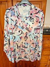 Camicia musica formale hawaiana XXL