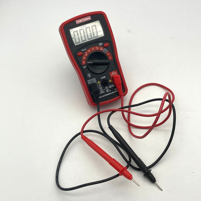 Craftsman Compact 82344 AutoRanging MultiMeter LCD Display Probes Tested Working