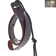 D'Addario Leather Mandolin Strap - Adjustable Cradle Style - Brown