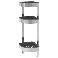 IKEA BROGRUND Mensola angolare da parete in acciaio inox da bagno 19x58 cm