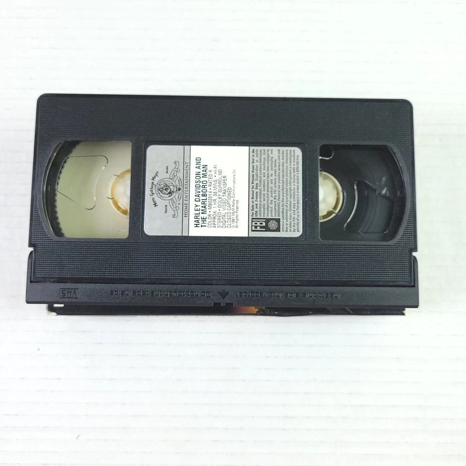 Harley Davidson and the Marlboro Man VHS Movie Tape Action Don Johnson Foto 3 de 3