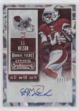 2015 Panini Contenders Rookie Cracked Ice Ticket /23 JJ Nelson (Base) Auto u0u