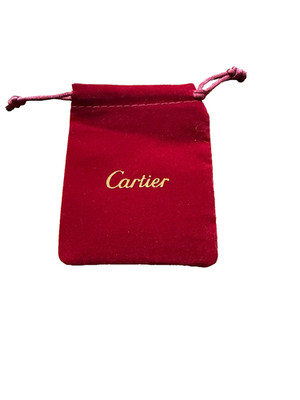 CARTIER  RED  TRAVEL POUCH FOR WATCHES OR JEWELRY  3'' X 4''