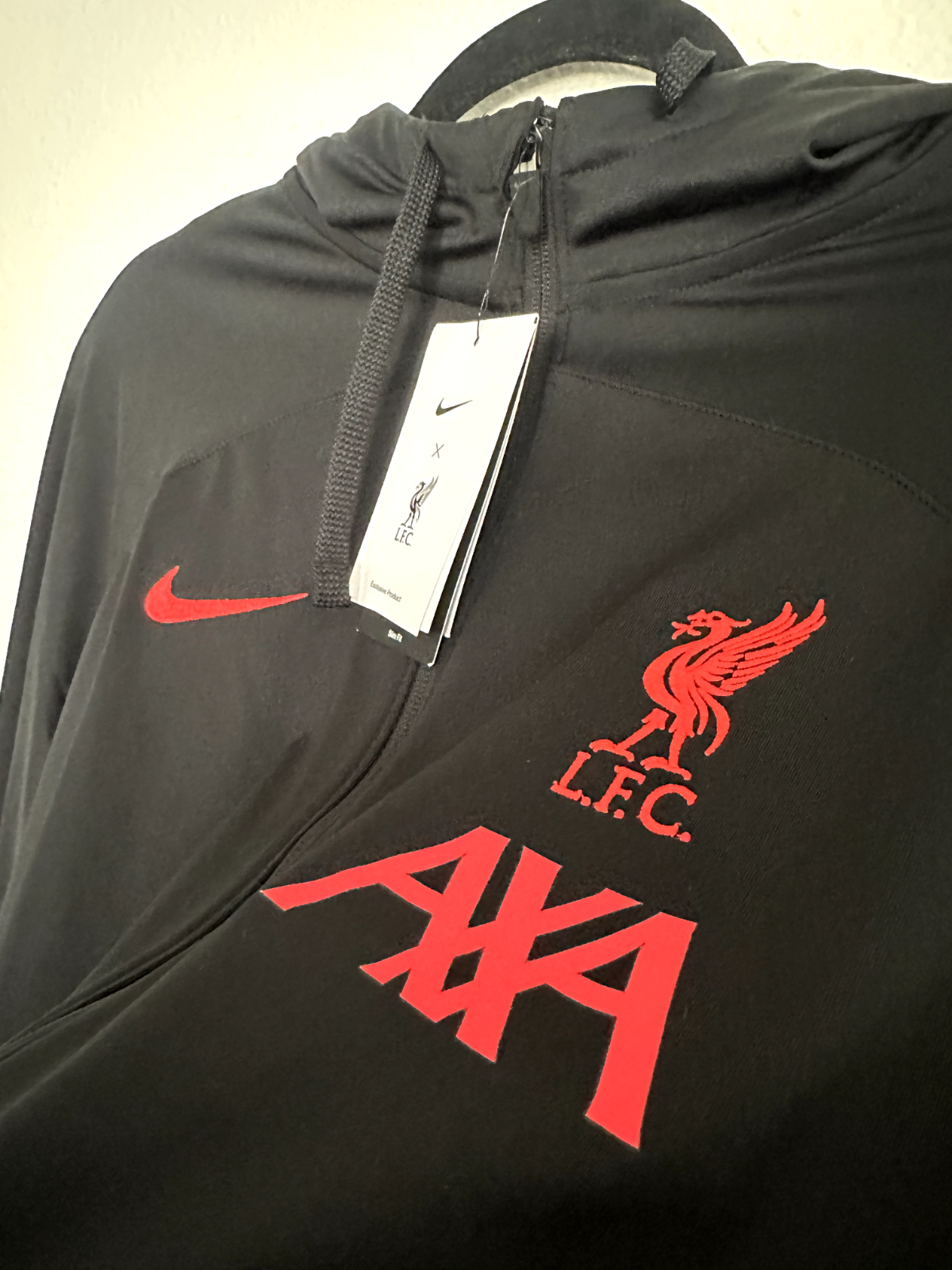 SACAI X NIKE Giacca Liverpool FC Strike Nike nera Dri FIT calcio pista taglia M nuova con etichetta
