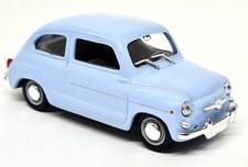 Solido 1/43 - Fiat 600D 1963 Light Blue Diecast Model Car