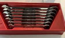 Snap On Tools 7pc Sae Flank Drive Non-reversible Ratcheting Wrench Set 38 - 34 Snap On Tools 7pc Sae Flank Drive Non-reversible Ratcheting Wrench Set 38 - 34