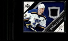 2005-06 Upper Deck UD Game Jerseys Series II Barret Jackman St. Louis Blues