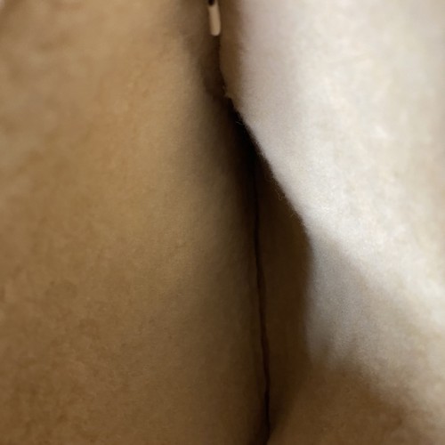 Sac à main bandoulière UGG Australia marron cuir de mouton massif cordon de serrage - Photo 4/5
