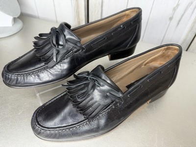 Vintage Vittorio Rex Leather Tassel Dress Shoes Made Italy Men s 8 Womens 9/9.5