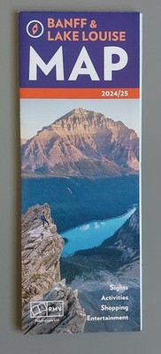 Banff + Lake Louise Map Karte Alberta Kanada Urlaub 2024/2025 Reiseplanung