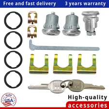 Fit For Chevy Pontiac Buick Ignition Door Trunk Lock Switch Cylinder W/ Keys Set