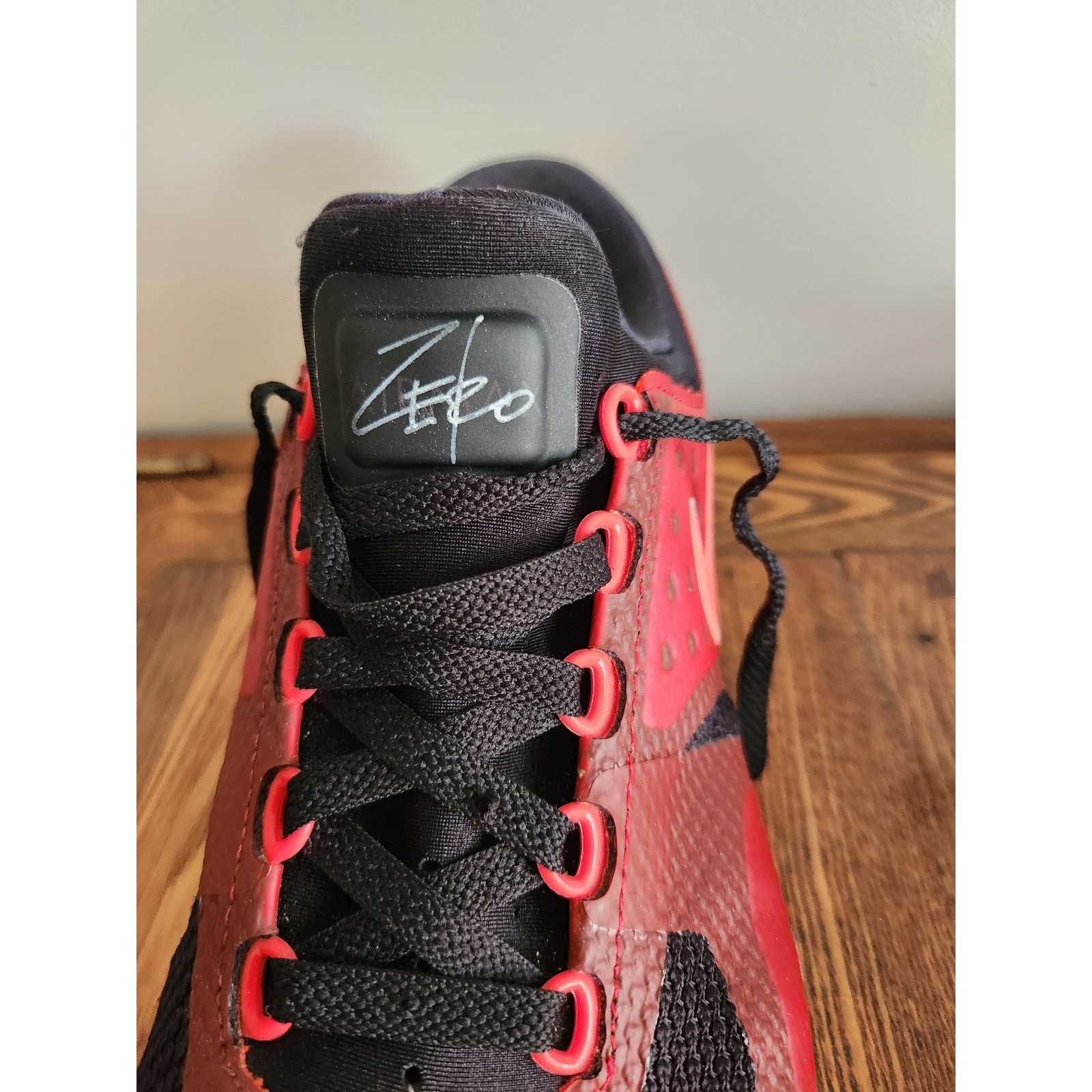 Nike Air Max Zero Essential Black Bright Crimson Sz 12 thumbnail 5