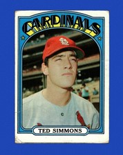 1972 Topps Set-Break #154 Ted Simmons LOW GRADE (crease) *GMCARDS*