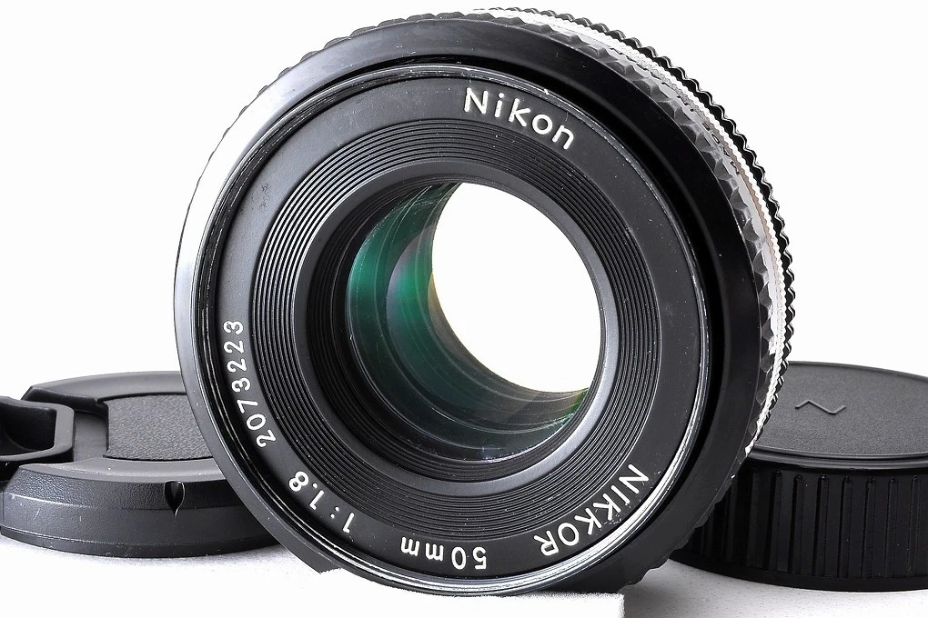 Nkon A NKKOR 50mm F1.8 Pancake MF Standard Lens Wth Front & Back