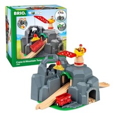 BRIO Crane  Mountain Tunnel 33889 for ages 3 and up. Toy Wooden Toy Train