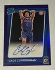 2021 Panini Optic Cade Cunningham #181 Purple Rated Rookie Auto