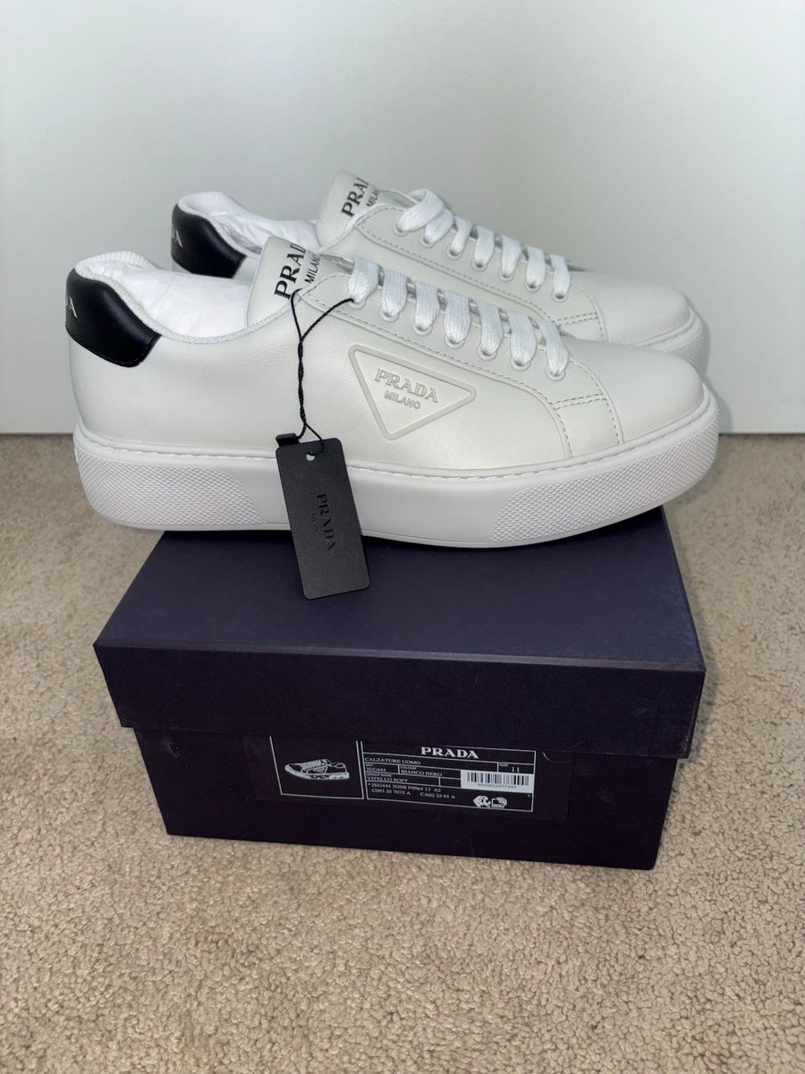 PRADA White Solid Casual Shoes for Men for sale | eBay display picture 3
