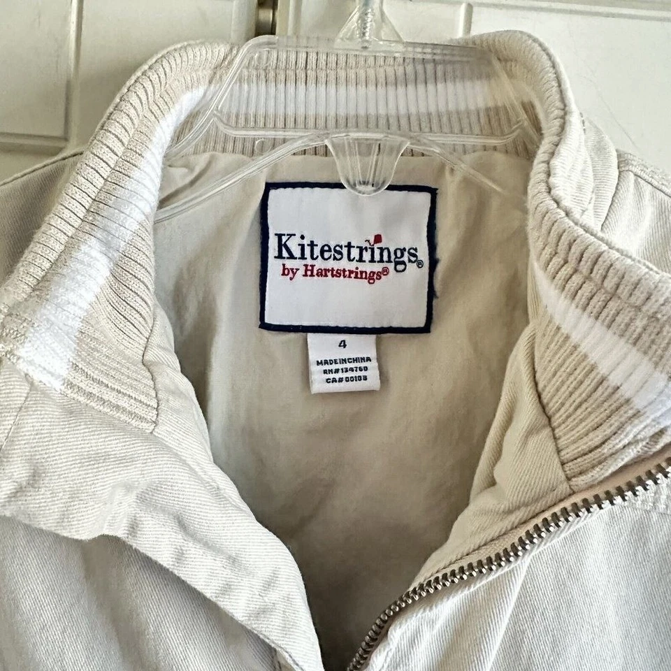 Kitestrings на Hartstrings мальчиков 4 хаки желтовато-коричневый бежевый хлопок Spring Куртка Пальто - Изображение 4 из 4