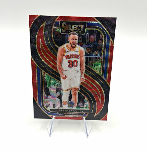 Panini 2024-25 Select Premier Level Stephen Curry Warriors #143 Red Wave Prizm