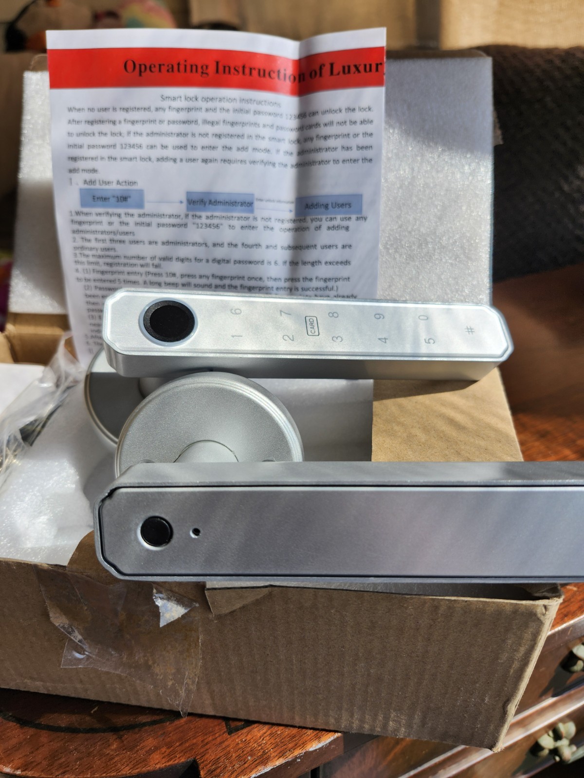 5-in-1 Biometric Fingerprint Door Lock