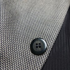Stafford Mens Silk Wool Sport Coat 42R Gray Micro Birdseye Pattern