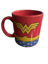 WONDER WOMAN DC COMICS Red Ceramic Mug / Coffee Cup Collectible 20 oz