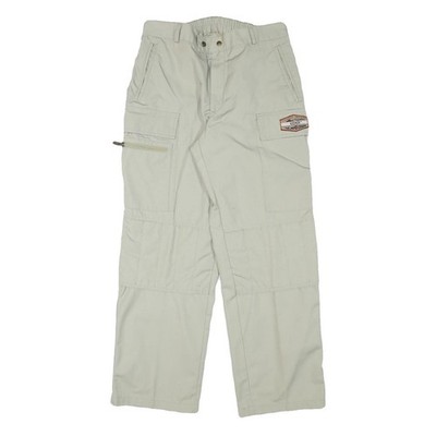 EIDER Herren Relaxed Off-White Polyester-Mix Zip Cargohose W30 L29 Outdoor