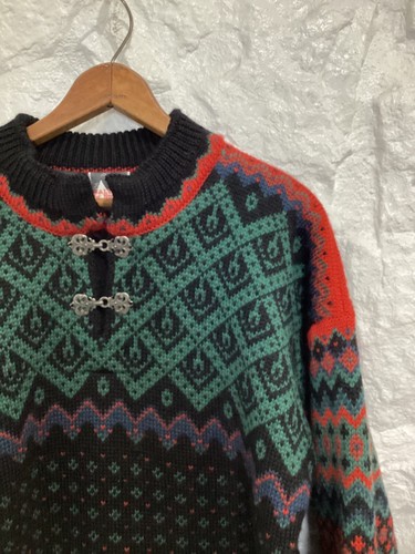 Vintage Dale Of Norway Windstopper insulted 100% Pure Wool Nordic SWEATER Size S - 第 2/8 張圖片